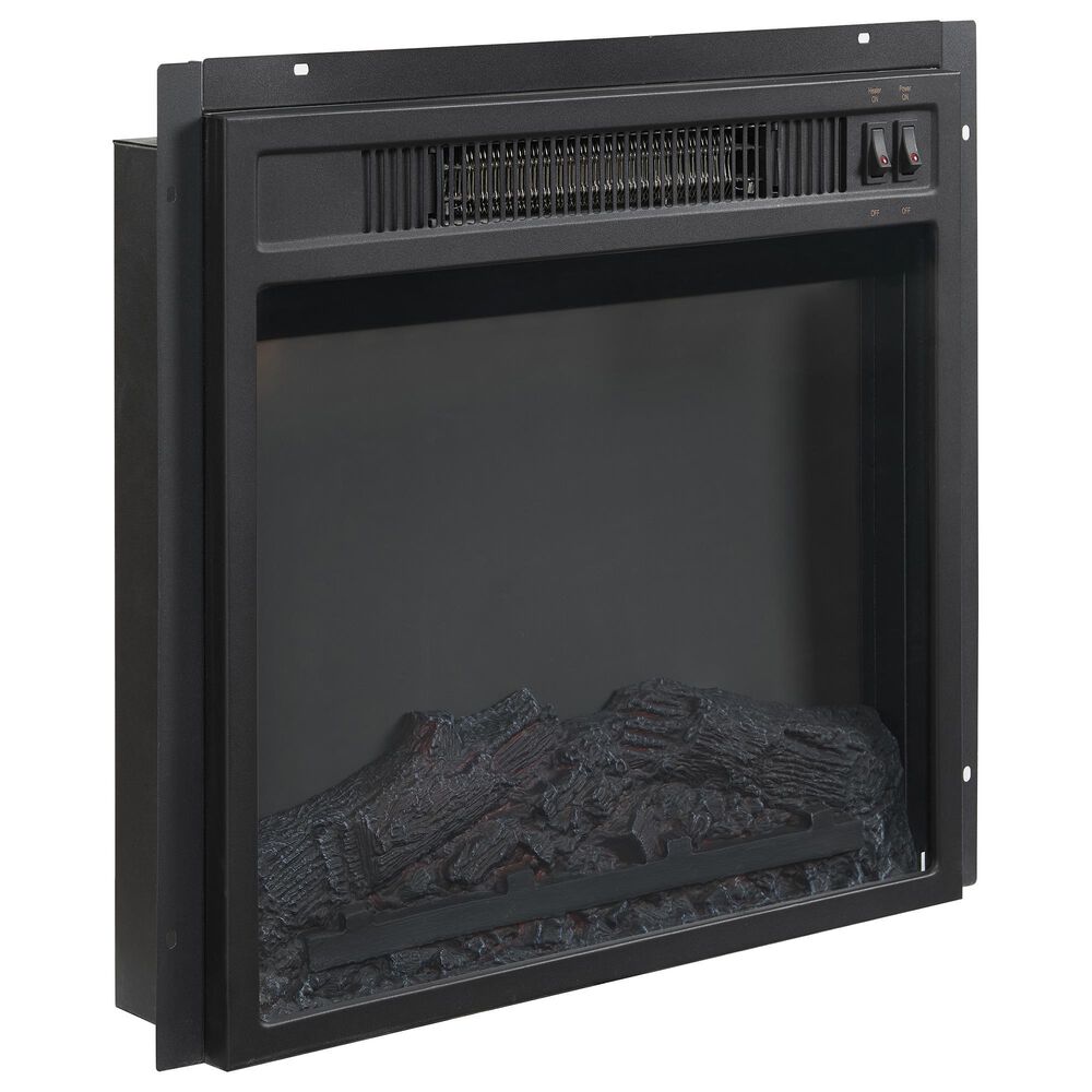 Crosley Furniture Camden 48&quot; Corner TV Stand with Fireplace in Frosted Oak, , large