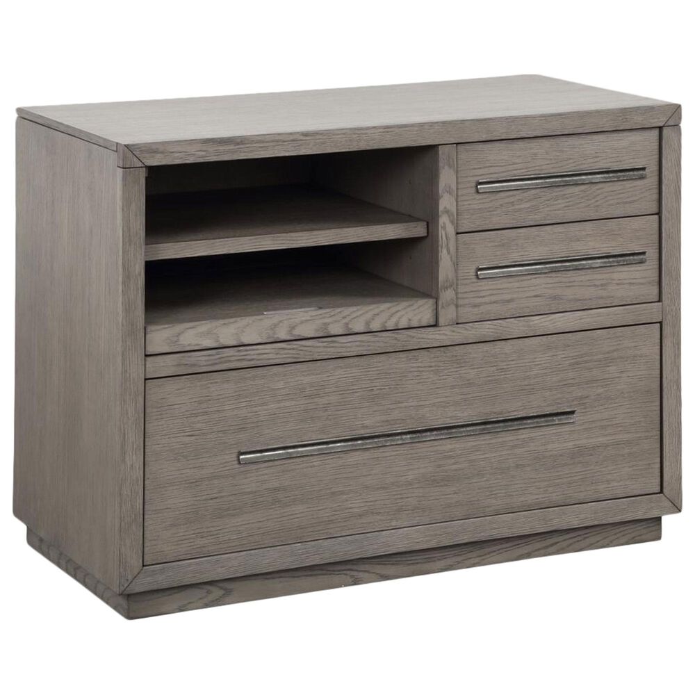 Simeon Collection Pure Modern Functional File Cabinet in Warm Grey, , large