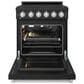 Thor Kitchen Gordon Ramsay 4.6 Cu. Ft. Professional Gas Range with Stainless Steel Handle Kit in Black, , large