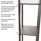 Timberlake Etagere Style Floor Lamp with 3 Tiers in Brown, , large