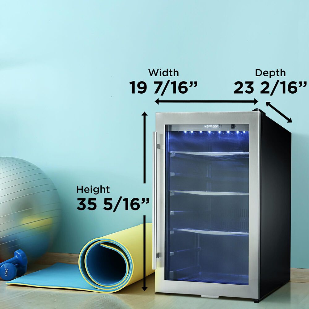 Danby 4.3 Cu. Ft. Free-Standing Beverage Center in Stainless Steel, , large