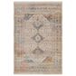 Momeni Izmir IZ-04 5" Round Tan, Blue and Rust Area Rug, , large