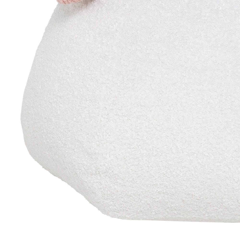 Jaxx HopSeat Bunny Oval Shaped Large Bean Bag Chair in Cloud White, , large
