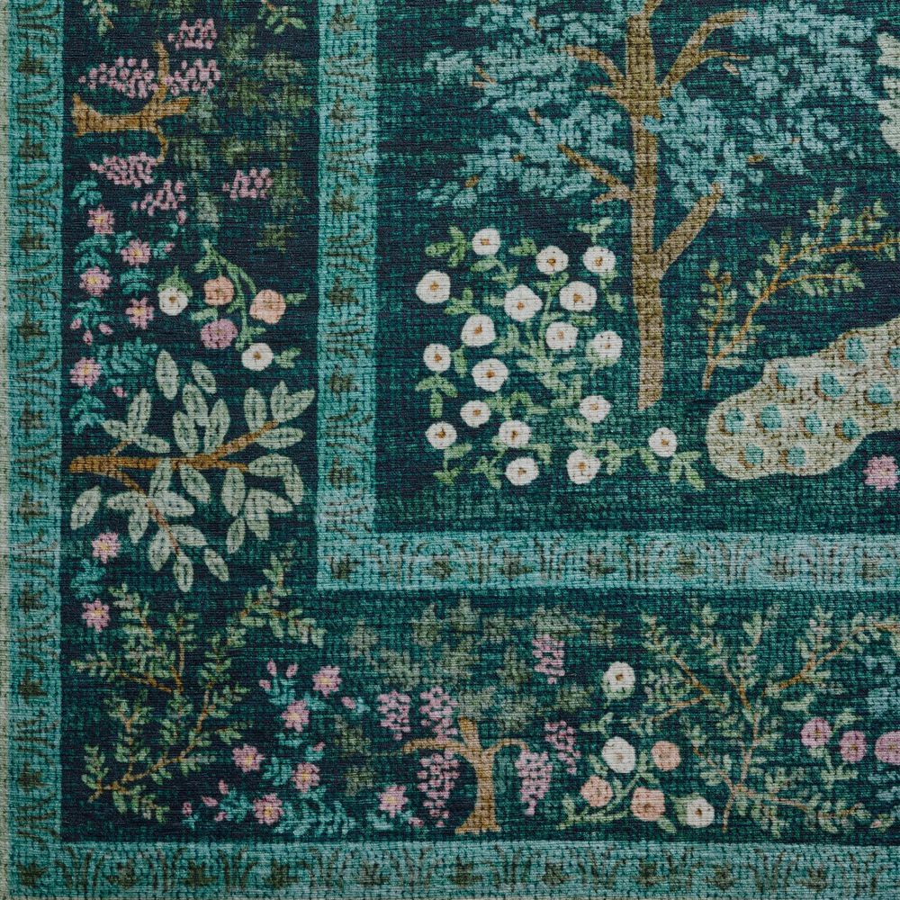 Loloi Canopy Peacock Forest Teal 8&#39;6&quot; x 11&#39;6&quot; Area Rug, , large