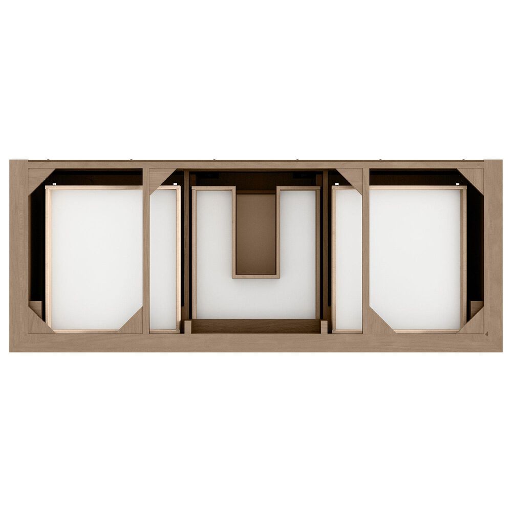 James Martin Vanities Brookfield 60" Single Bathroom Vanity in Pecan with 3 cm Victorian Silver Quartz Top, Rectangle Sink and FreePower Wireless Charger, , large