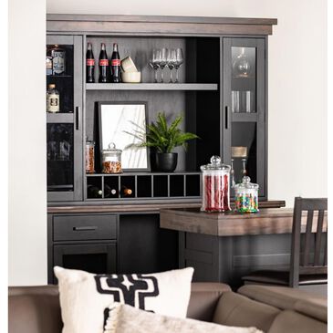Radius Ashford Complete Back Bar and Hutch in Black, , large
