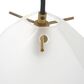 Uttermost Geodesic 5-Light Linear Pendant in Antique Brass and Black, , large
