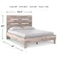 Ashley Neilsville Queen Panel Platform Bed in Whitewash, , large