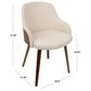 LumiSource Bacci Accent Chair in Cream, , large