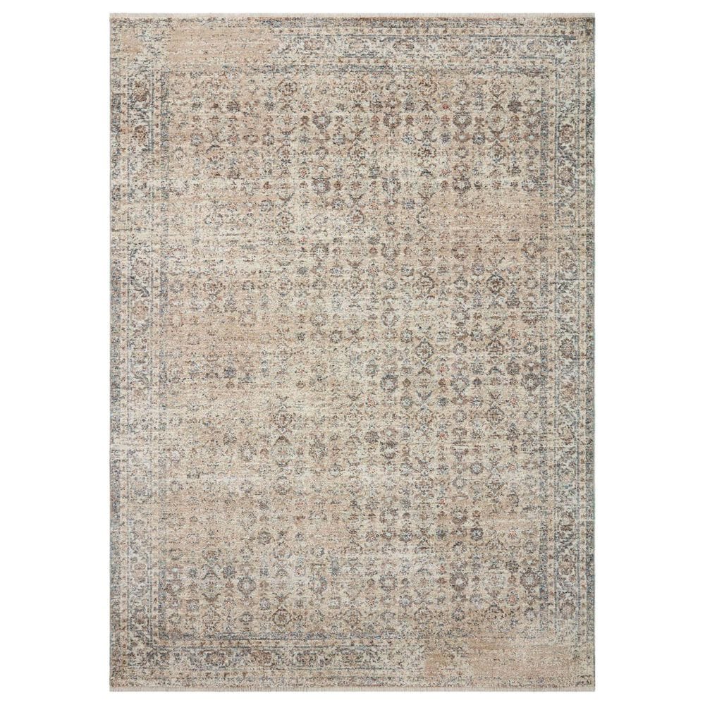 Angela Rose Blake 2" x 3" Beige and Denim Area Rug, , large
