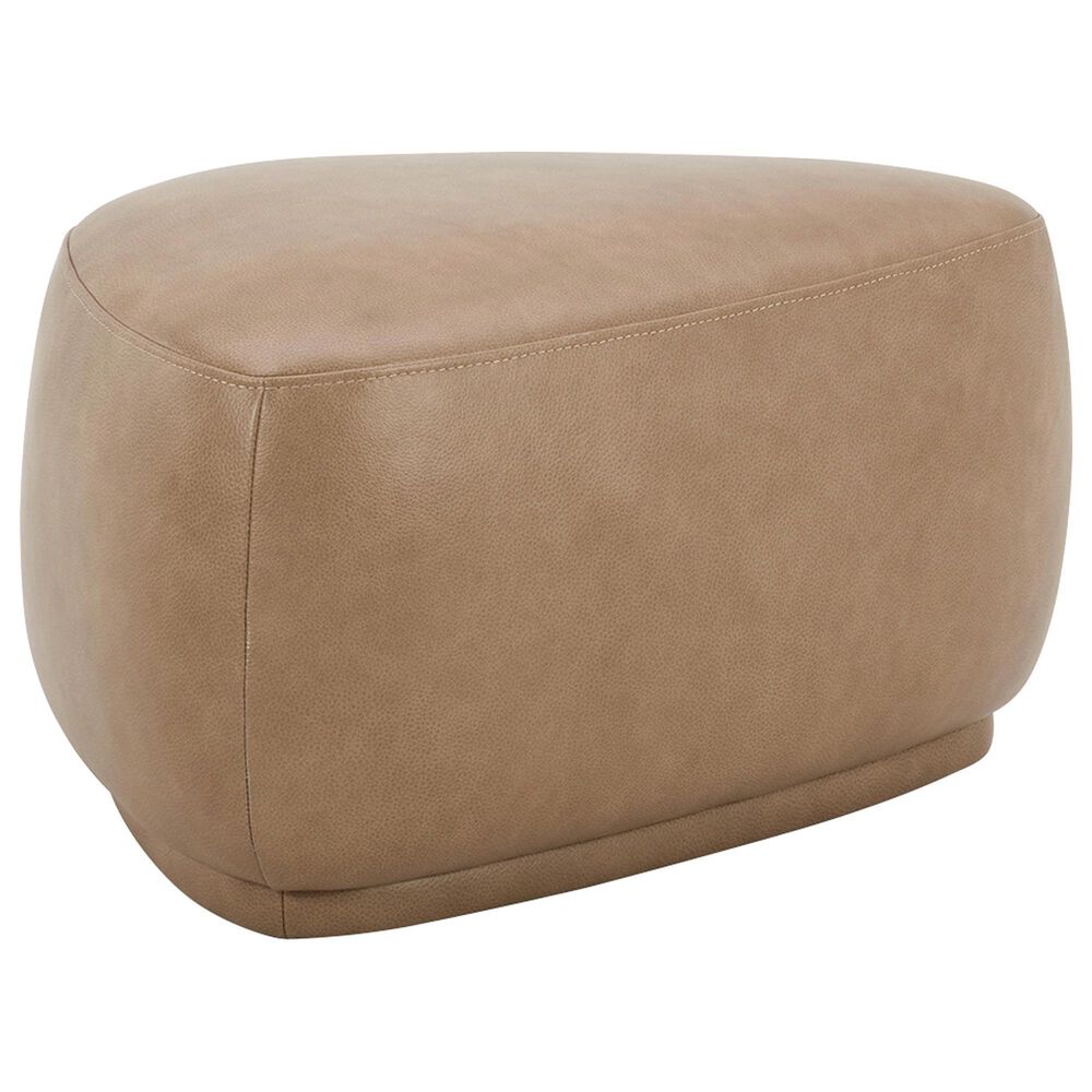 Jennifer Taylor Home Pebble 26" Cocktail Ottoman in Tuscan Tan Brown, , large