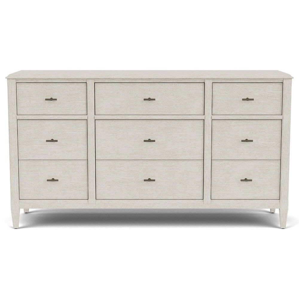 Riverside Furniture Carmella 5 Piece Queen Platform Panel Bedroom Set in Pebble Oak, , large