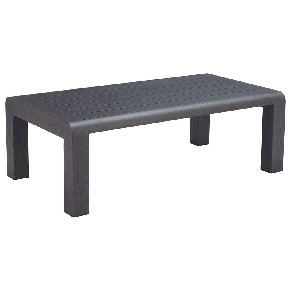 Zuo Modern Rolig Patio Coffee Table in Black, , large