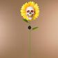 The Gerson Company Solar Lighted Halloween Sunflower with Skull Yard Stake in Assort, , large