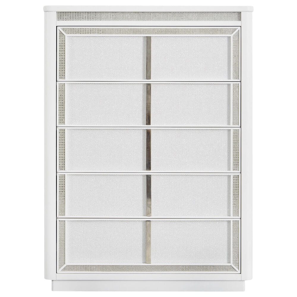 Millenium Chalanna 5-Piece California King Bedroom Set in White Lacquer, , large