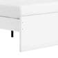 Ashley Onita Full Platform Bed with No Headboard in White, , large
