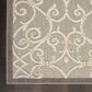 Nourison Aloha Damask 2"3" x 10" Natural Indoor/Outdoor Runner, , large