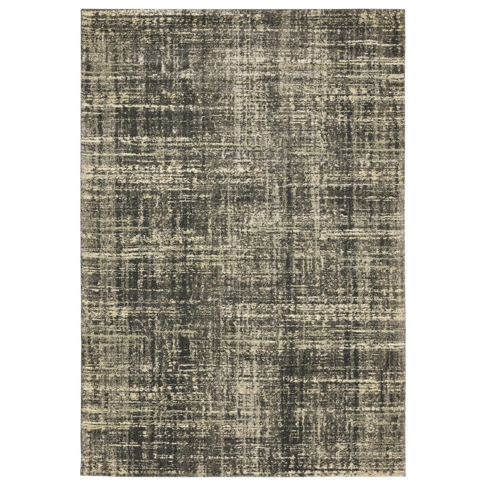Oriental Weavers Astor Nikko 7"10" x 10"10" Charcoal Area Rug, , large