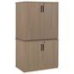 Regency Global Sourcing Legacy 2-Piece Storage Cabinet with 35" Stackable Cabinet in Noble Oak, , large