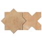 Soho Studio Malta Cotto Star and Cross 6" x 6" Porcelain Tile Kit, , large