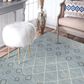 Amer Rugs Berlin 5" x 8" Blue and White Area Rug, , large