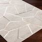 Surya Eloquent 10" x 14" Medium Gray, Light Beige and Black Area Rug, , large
