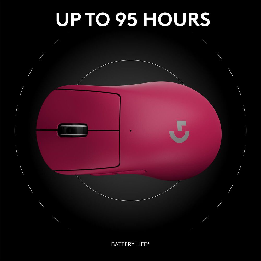 Logitech G PRO X SUPERLIGHT 2 DEX LIGHTSPEED Wireless Gaming Mouse - Magenta, , large