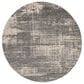 Nourison Rush CK953 6" Round Grey and Beige Area Rug, , large