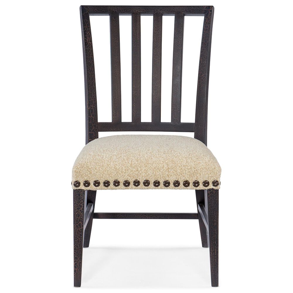 Hooker Furniture Big Sky Upholstered Side Chair in Charred Timber, , large
