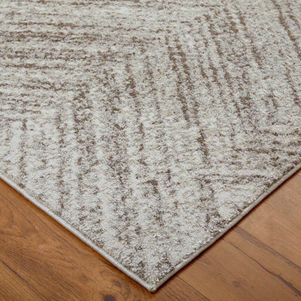 Feizy Vancouver 39NPF 5&#39; x 8&#39; Beige and Brown Area Rug, , large