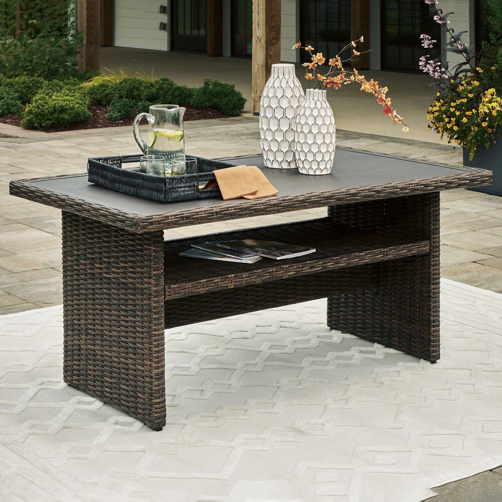 Ashley Brook Ranch Patio Multi-Use Table in Brown, , large
