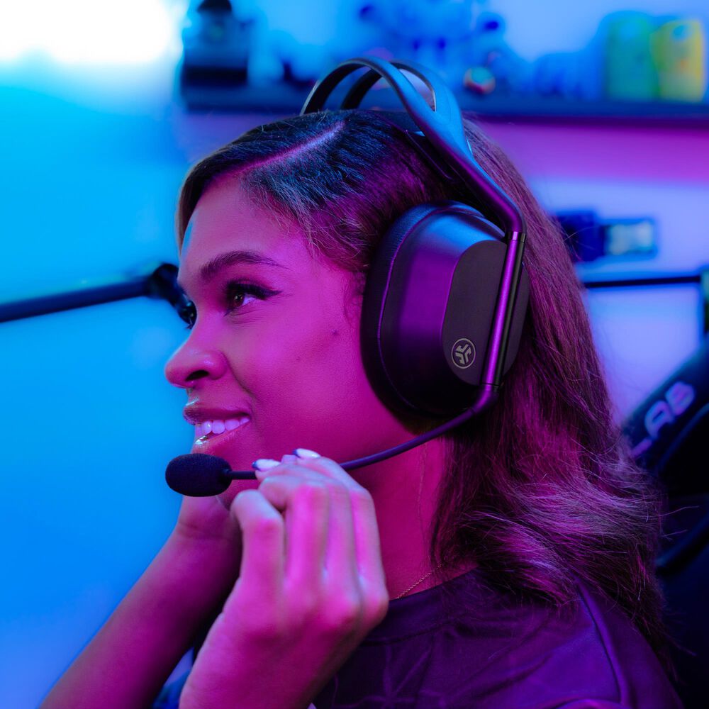 JLab Midnight Wireless Gaming Headset in Black, , large