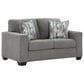 Ashley Deltona Stationary Sofa and Loveseat Set in Graphite, , large