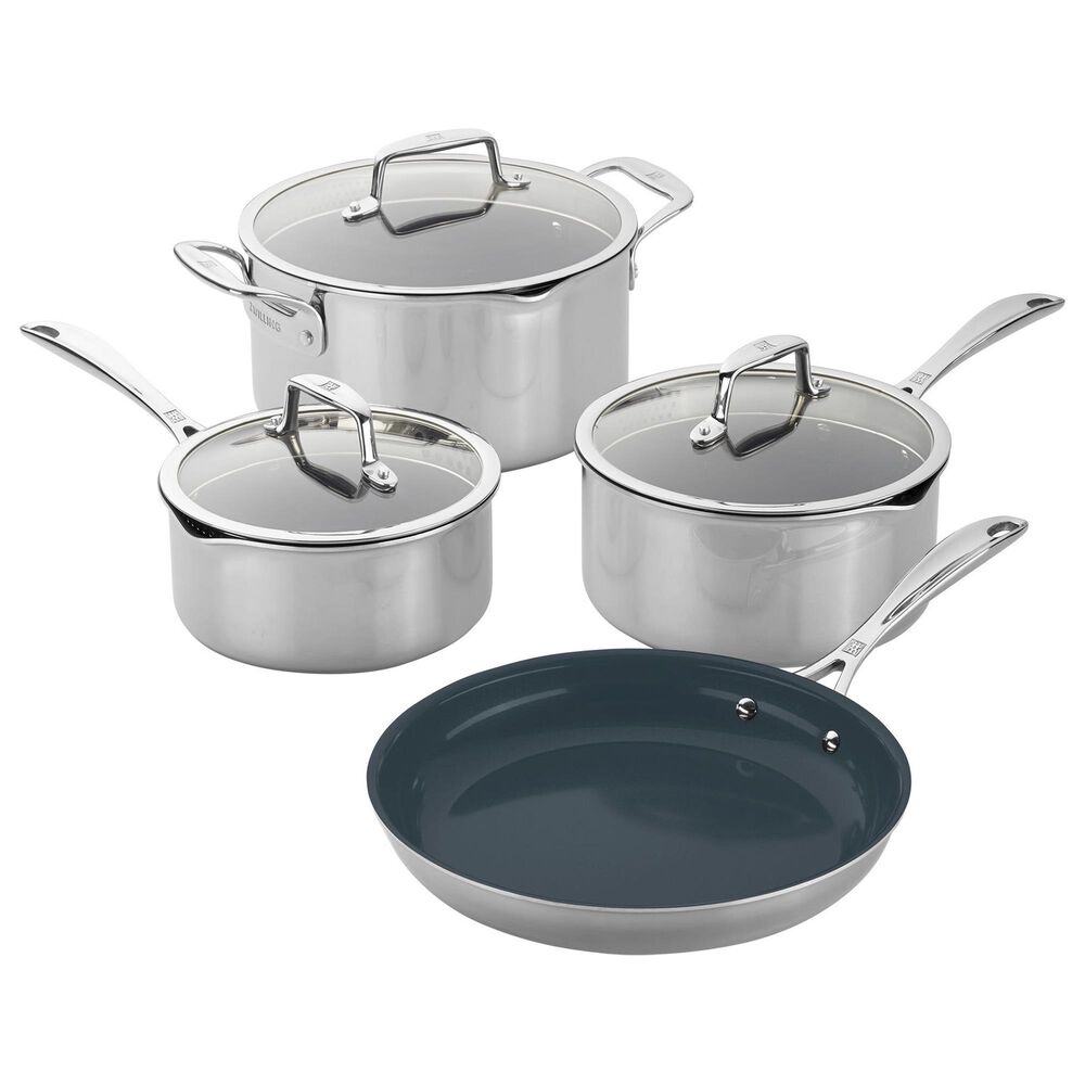 Zwilling Clad CFX 7-Piece Pots and Pans Set in Stainless Steel, , large