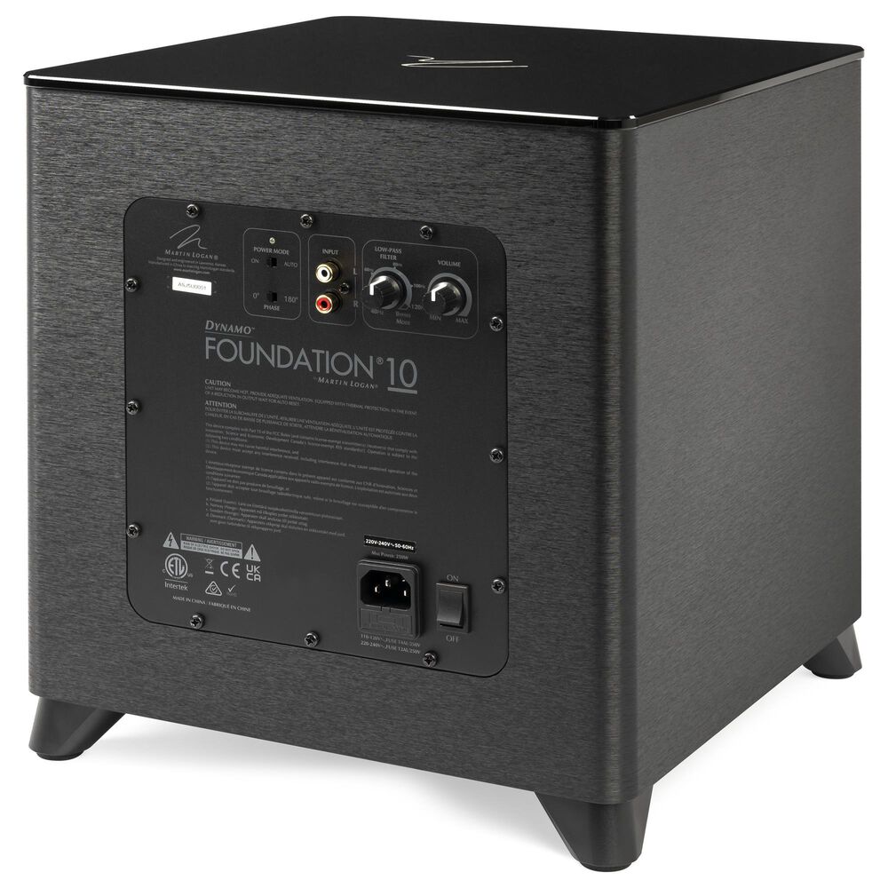 Martin Logan Dynamo 10&quot; Foundation Subwoofer in Black, , large