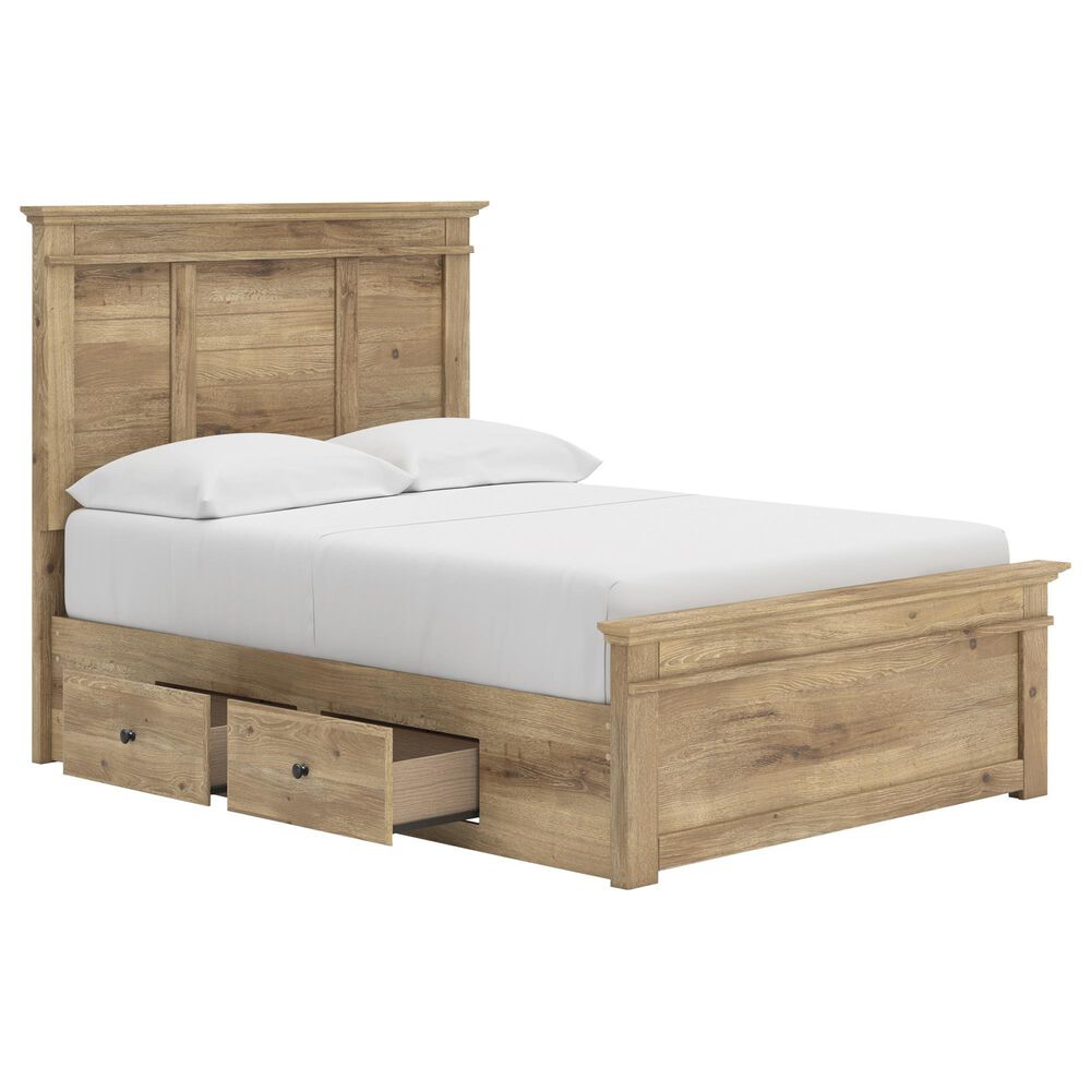Ashley Makidern Full Storage Bed with Four Drawers in Tan, , large