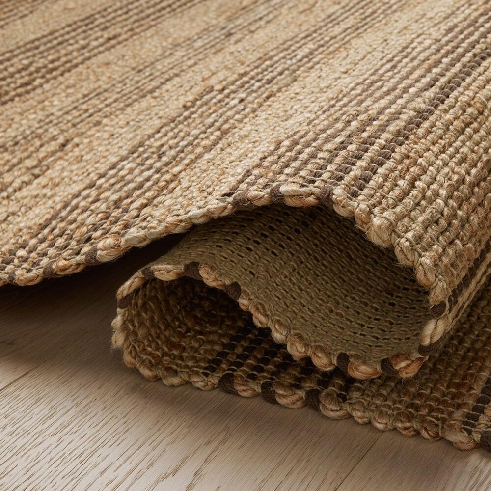 Chris Loves Julia x Loloi Judy 7&#39;9&quot; x 9&#39;9&quot; Natural and Chocolate Area Rug, , large