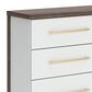 Ashley Kendanport 6-Drawer Dresser in Dark Brown and Matte White, , large