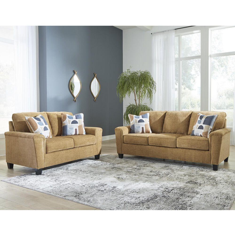 ASHLEY Erinslane Stationary Sofa and Loveseat Set in Honey, , large