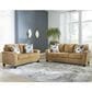 ASHLEY Erinslane Stationary Sofa and Loveseat Set in Honey, , large