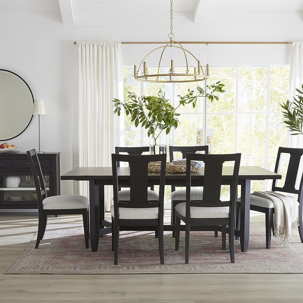 Aspen Furniture, Inc. Camden Upholstered Seat Dining Chair in Domino, , large