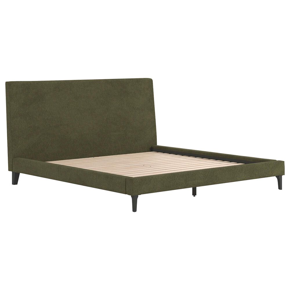 Ashley Chirason King Platform Bed in Sage Green, , large