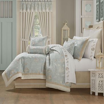 J. Queen New York Garden View 4-Piece King Comforter Set in Spa, , large