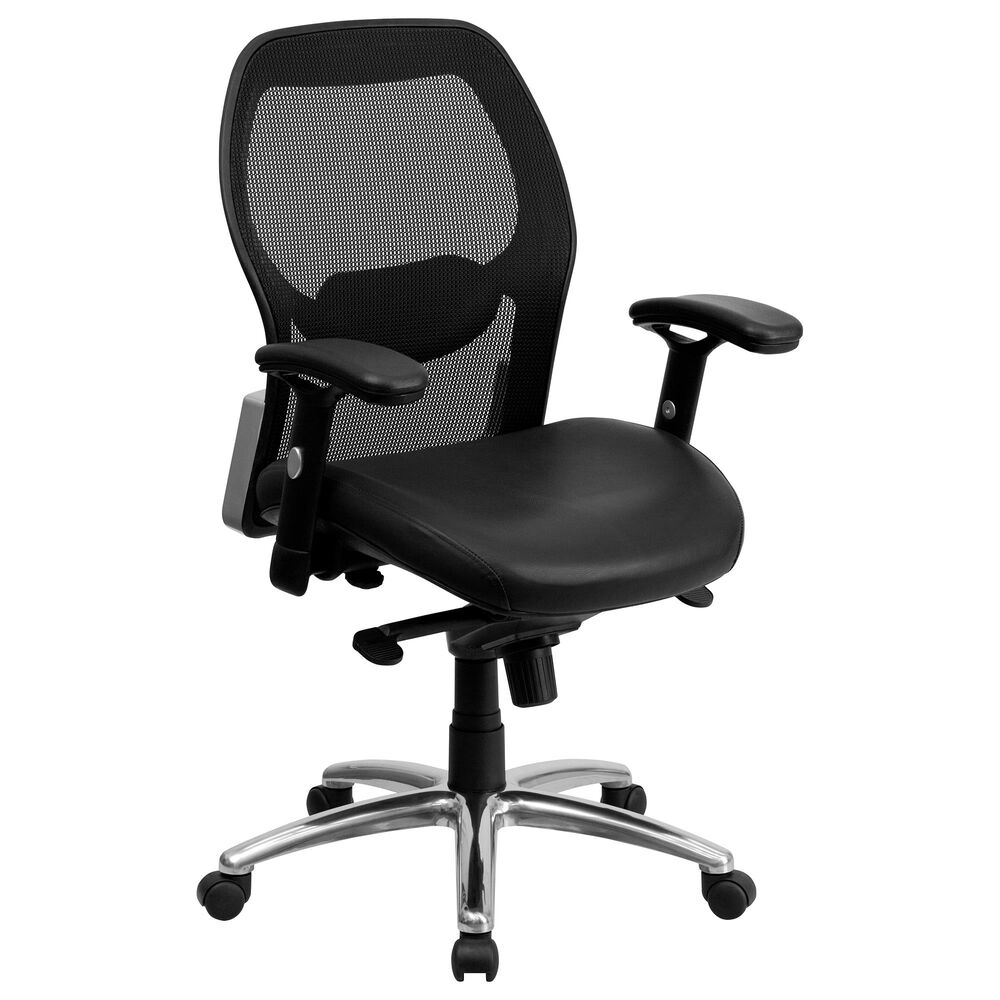 Flash Furniture Executive Swivel Chair in Black, , large
