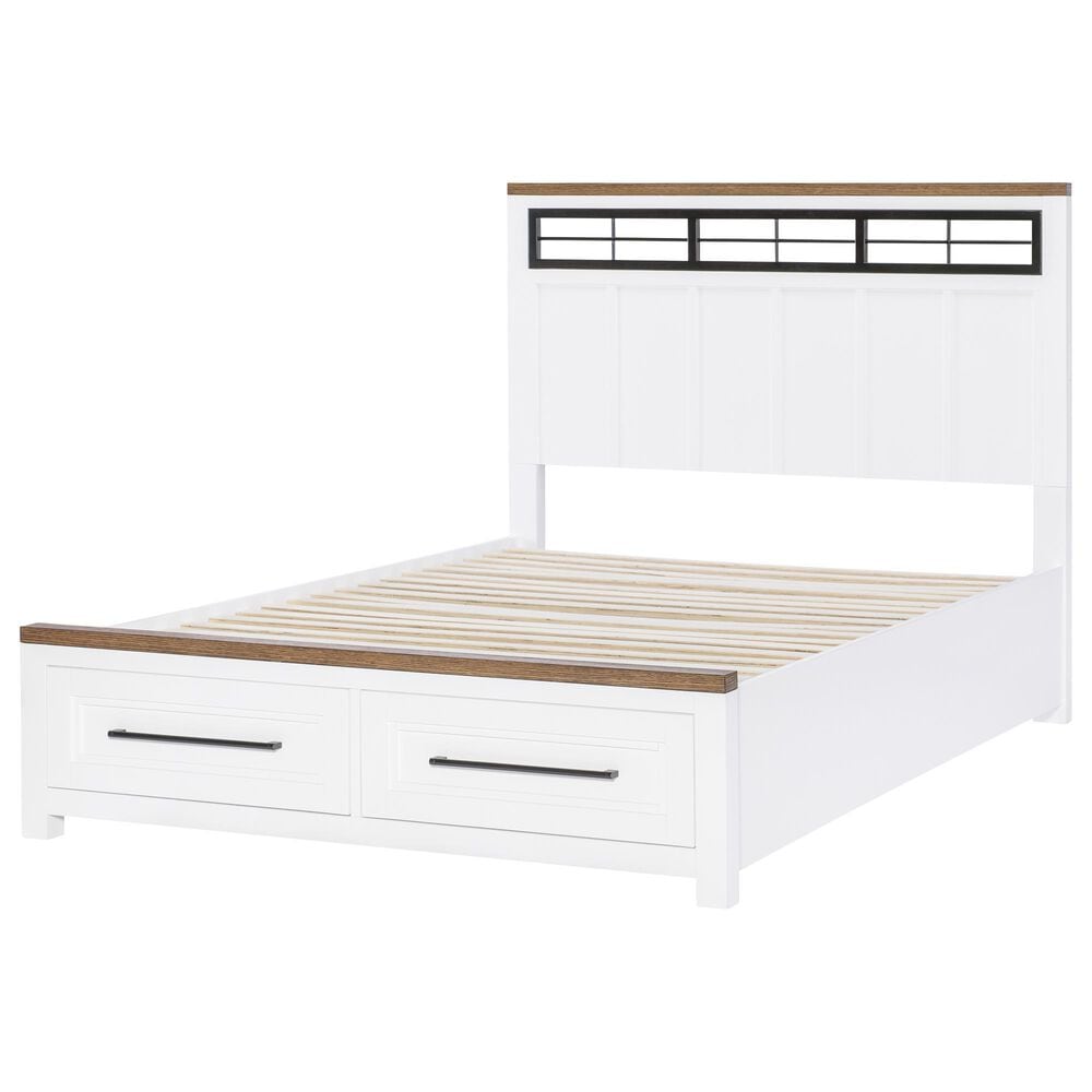 Legacy Classic Dutton 5-Piece Full Storage Bedroom Set in Natural White, Toasted Coconut and Aged Black, , large