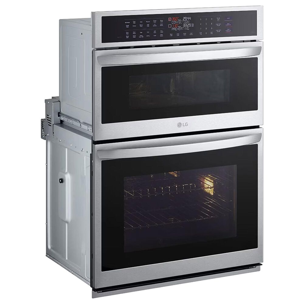 LG 4.7 Cu. ft. Smart Wall Oven with Convection and Air Fry Black Stainless Steel