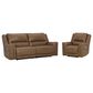 Ashley Trasimeno 2-Piece Power Reclining Sofa and Recliner in Caramel, , large