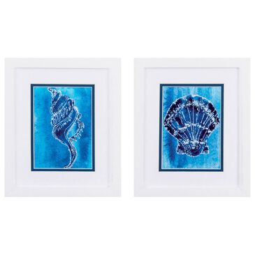 Propac Cerulean Shells B Wall Art in Blue (Set of 2), , large