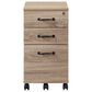 Valor Living Ace 3-Drawer Mobile File in River Oak, , large