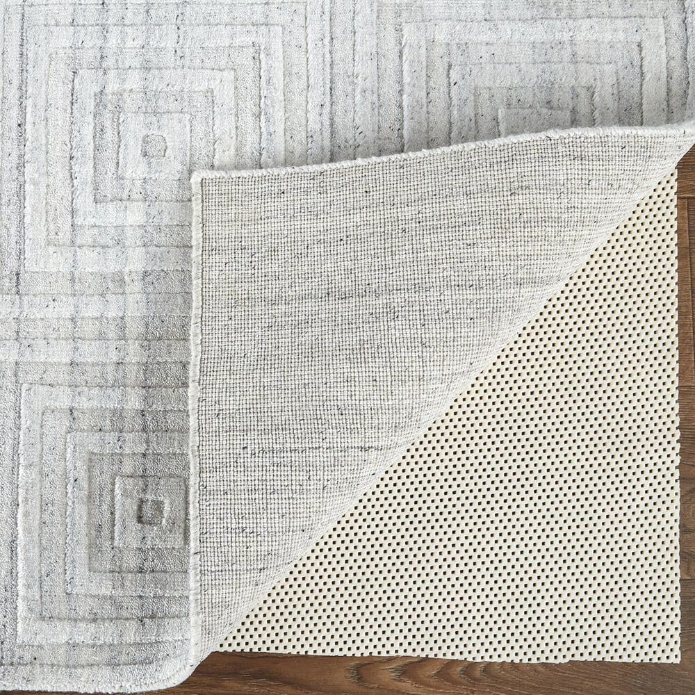 Feizy Redford 8670F 10&#39; x 14&#39; White and Silver Area Rug, , large